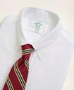 Brooks Brothers Men's Slim Fit American-Made Oxford Cloth Button-Down Dress Shirt | White