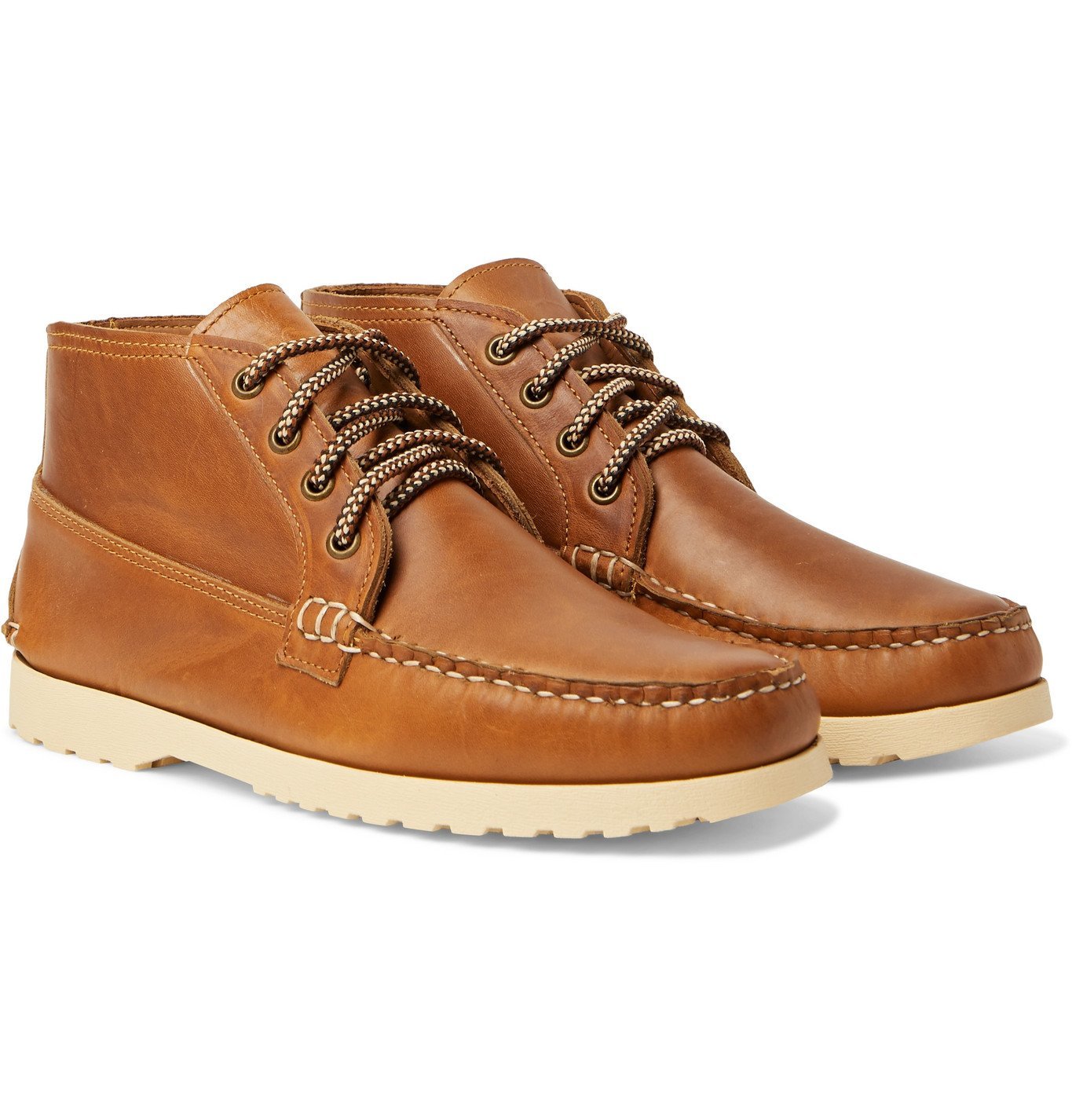 QUODDY Telos Leather Chukka Boots Brown Quoddy