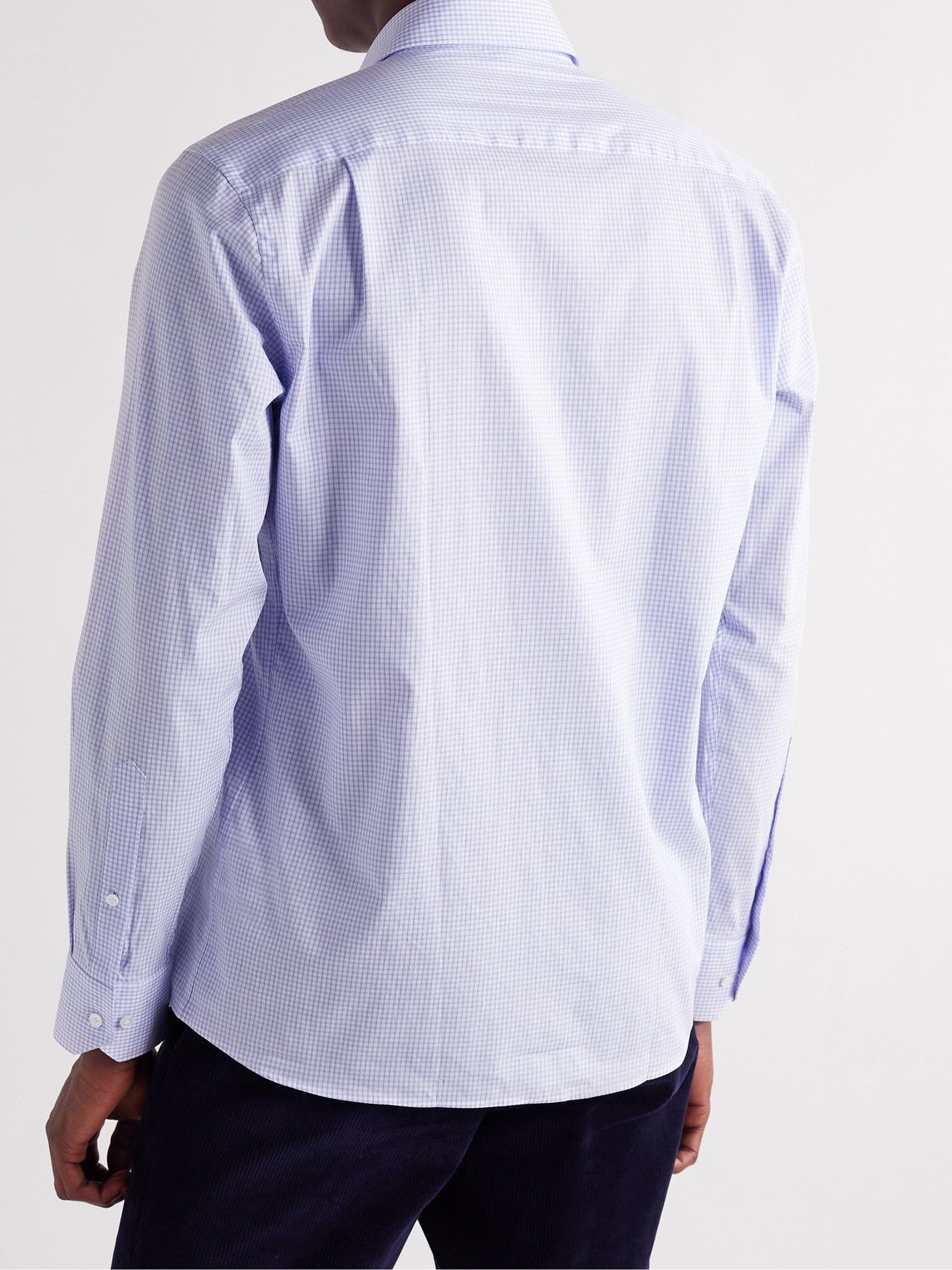 Peter Millar - Shoal Checked Cotton Shirt - Purple Peter Millar