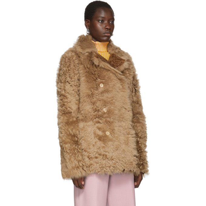 sies marjan shearling coat