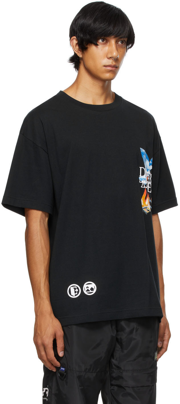 DEVÁ STATES Black Burnout T-Shirt