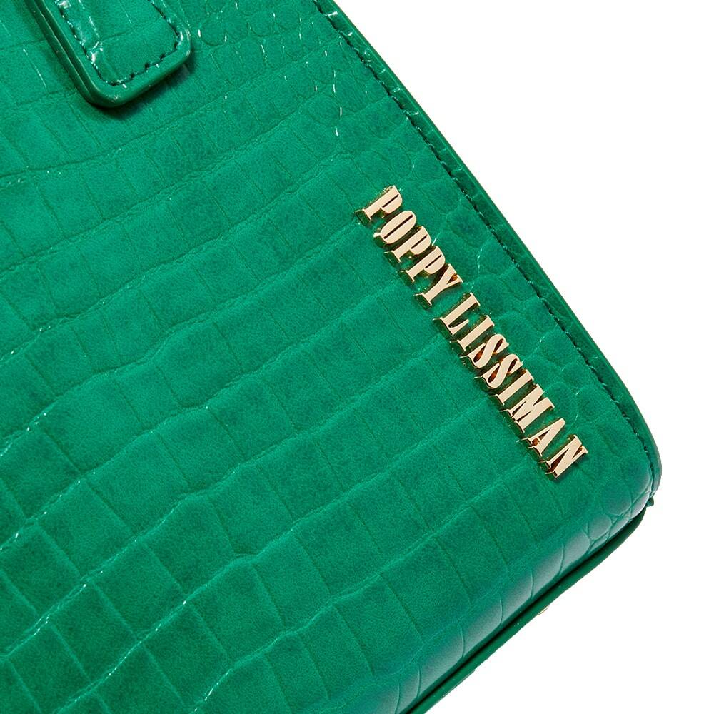 Poppy Lissiman Women's Crikey Faux Croc Top Handle Bag in Green Grass