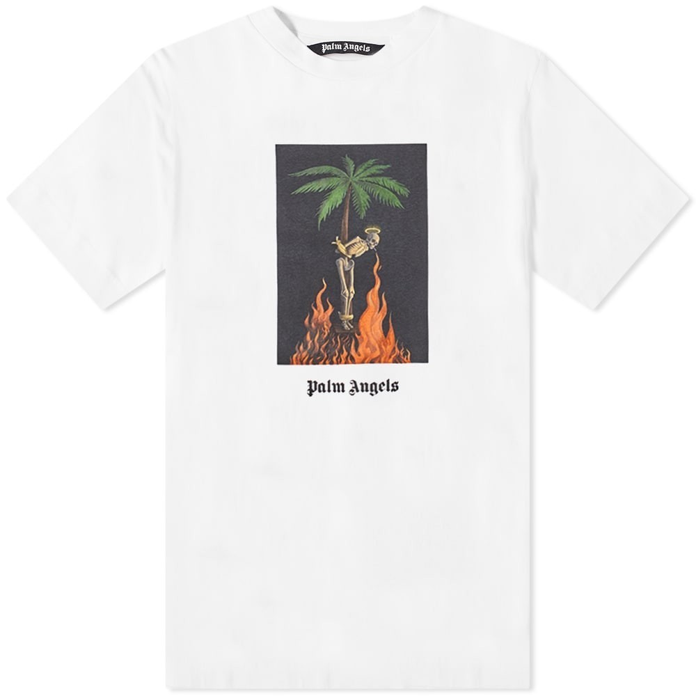 Palm Angels Burning Skeleton Tee Palm Angels