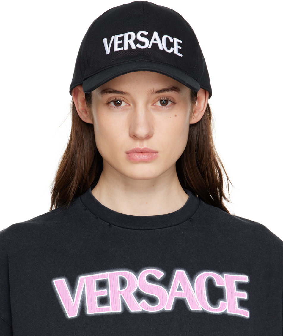 Versace Black Logo Cap Versace