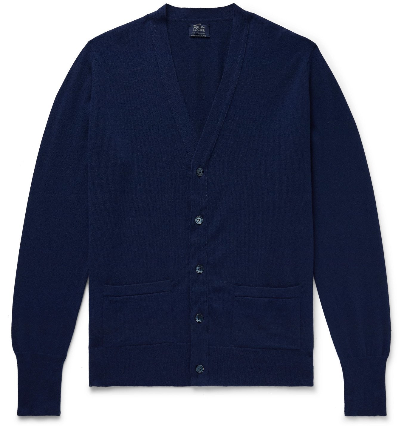 William Lockie - Cashmere Cardigan - Blue William Lockie