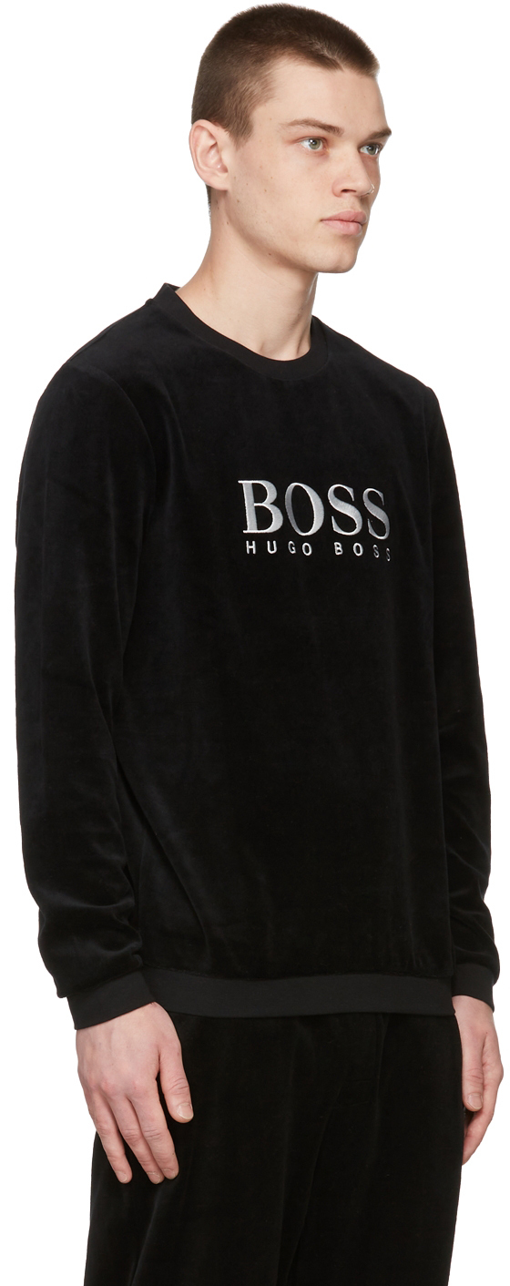 Boss Black Velour Sweatshirt BOSS
