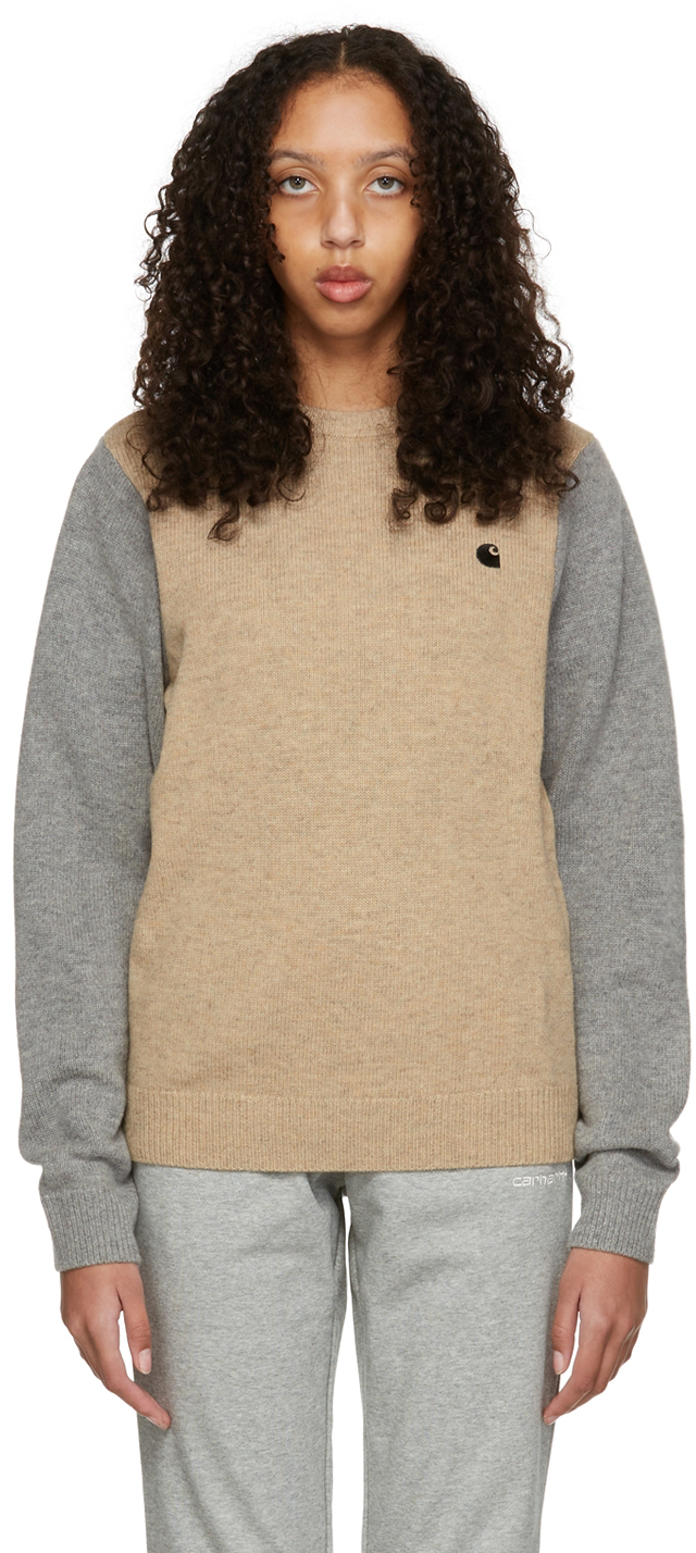 Progress Grey Wool Sweater Carhartt WIP