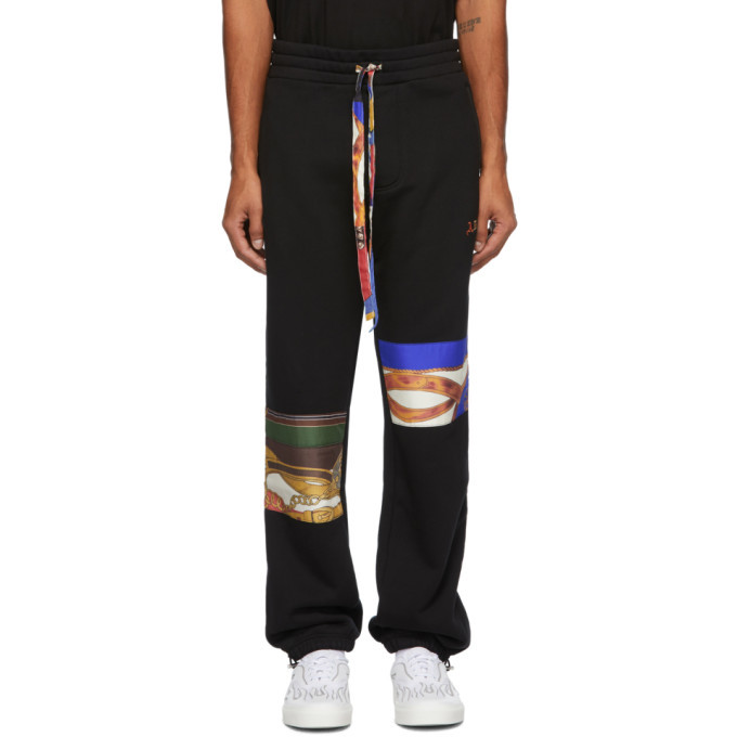 Amiri Black Patch Scarves Lounge Pants Amiri