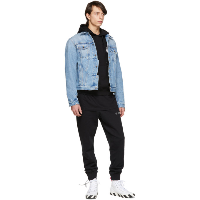 Off-White Blue Twisted Denim Jacket Off 