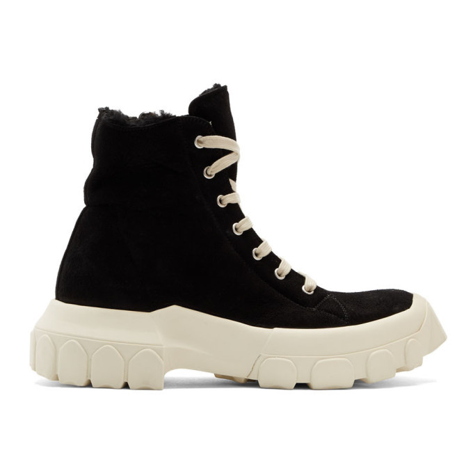 Rick owens shearling boots Clearance