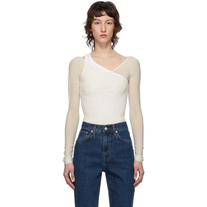 helmut lang sheer top