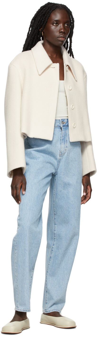 AMOMENTO Blue Recycled Cotton Denim 