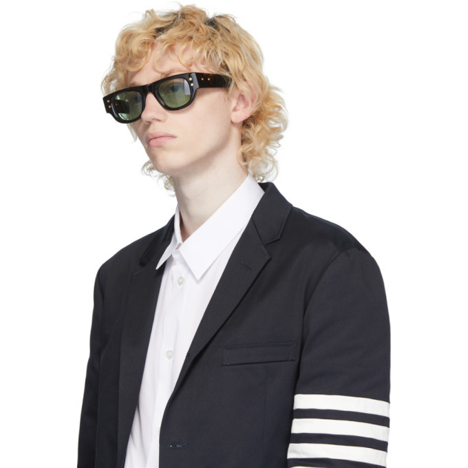 Dita Tortoiseshell and Green Muskel Sunglasses Dita