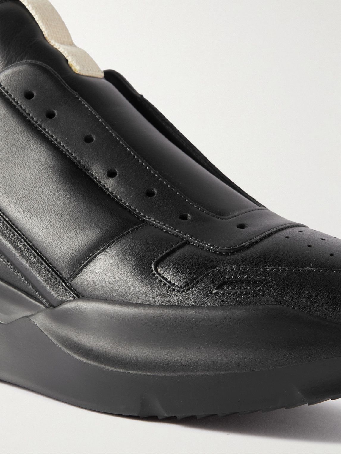 Rick Owens - Geth Runner Leather Sneakers - Black