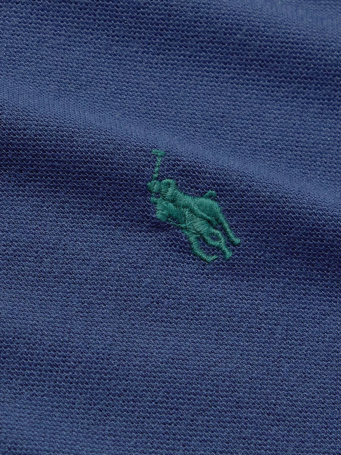Polo Ralph Lauren - Wimbledon Logo-Embroidered Recycled Piqué Polo Shirt - Blue