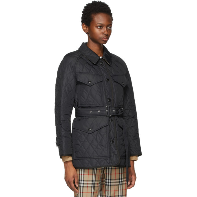 Burberry Black Quilted Kemble Jacket Burberry