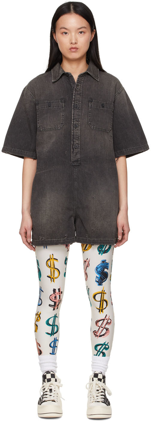 R13 Black Denim Jumpsuit R13