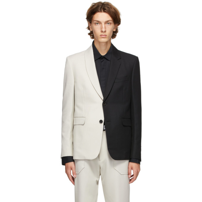 off white wool blazer