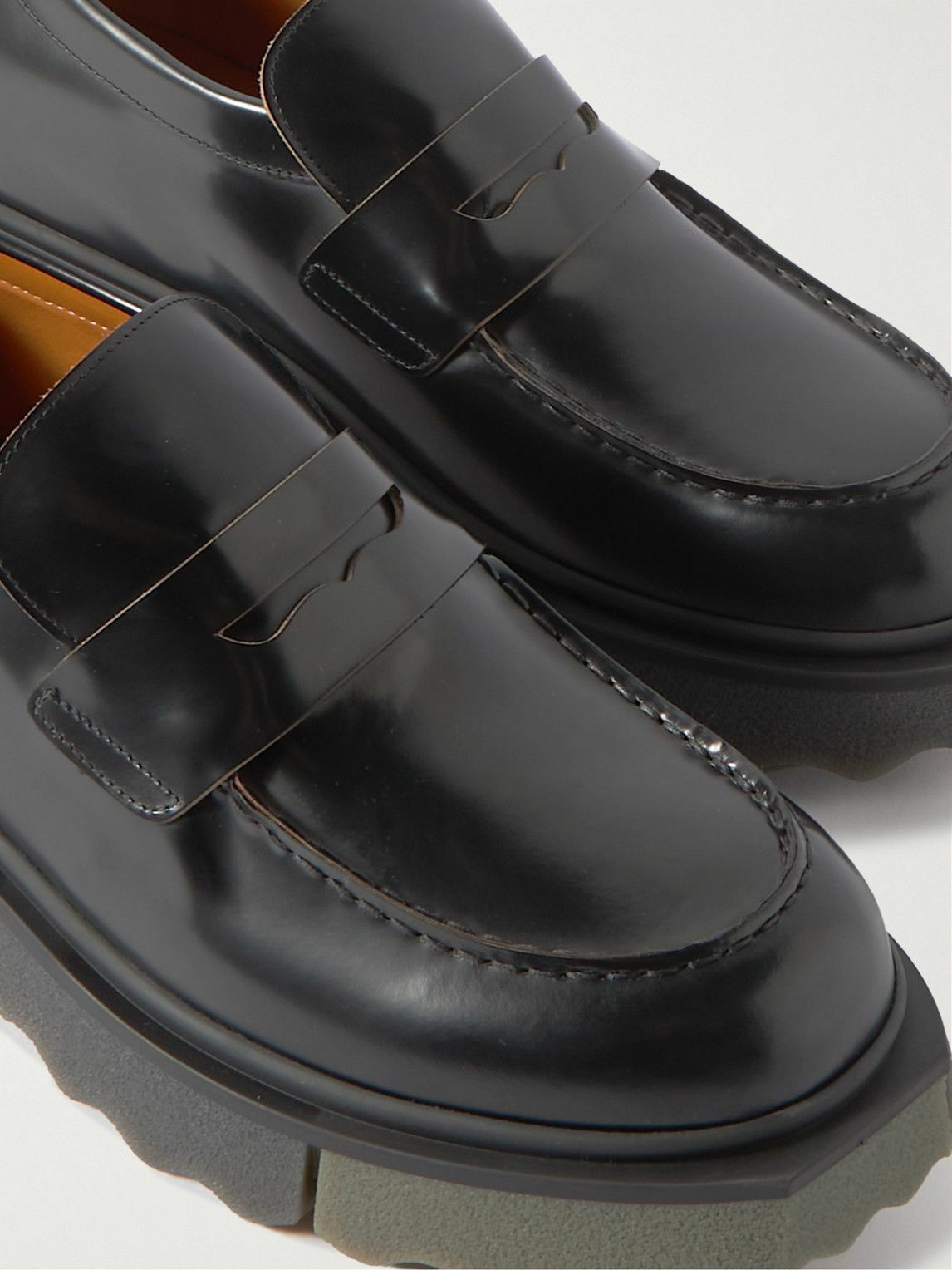 Off-White - Leather Penny Loafers - Black Off-White
