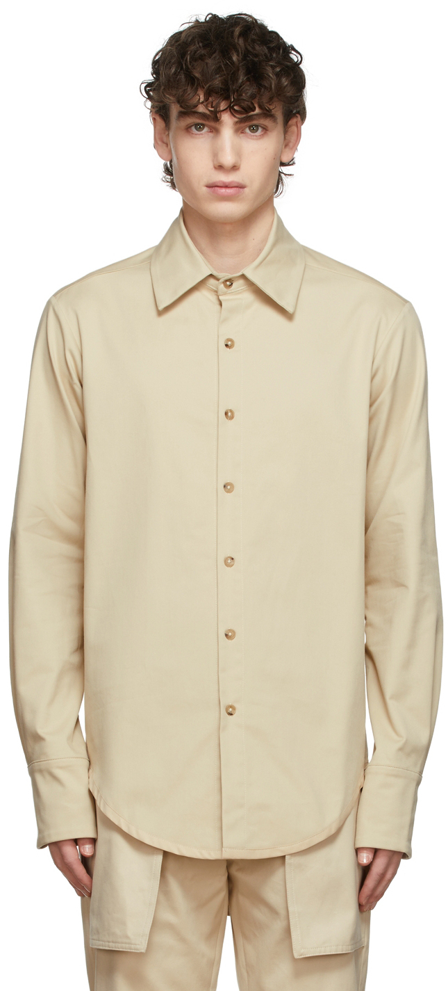 Daniel W. Fletcher Beige Military Shirt Daniel W. Fletcher