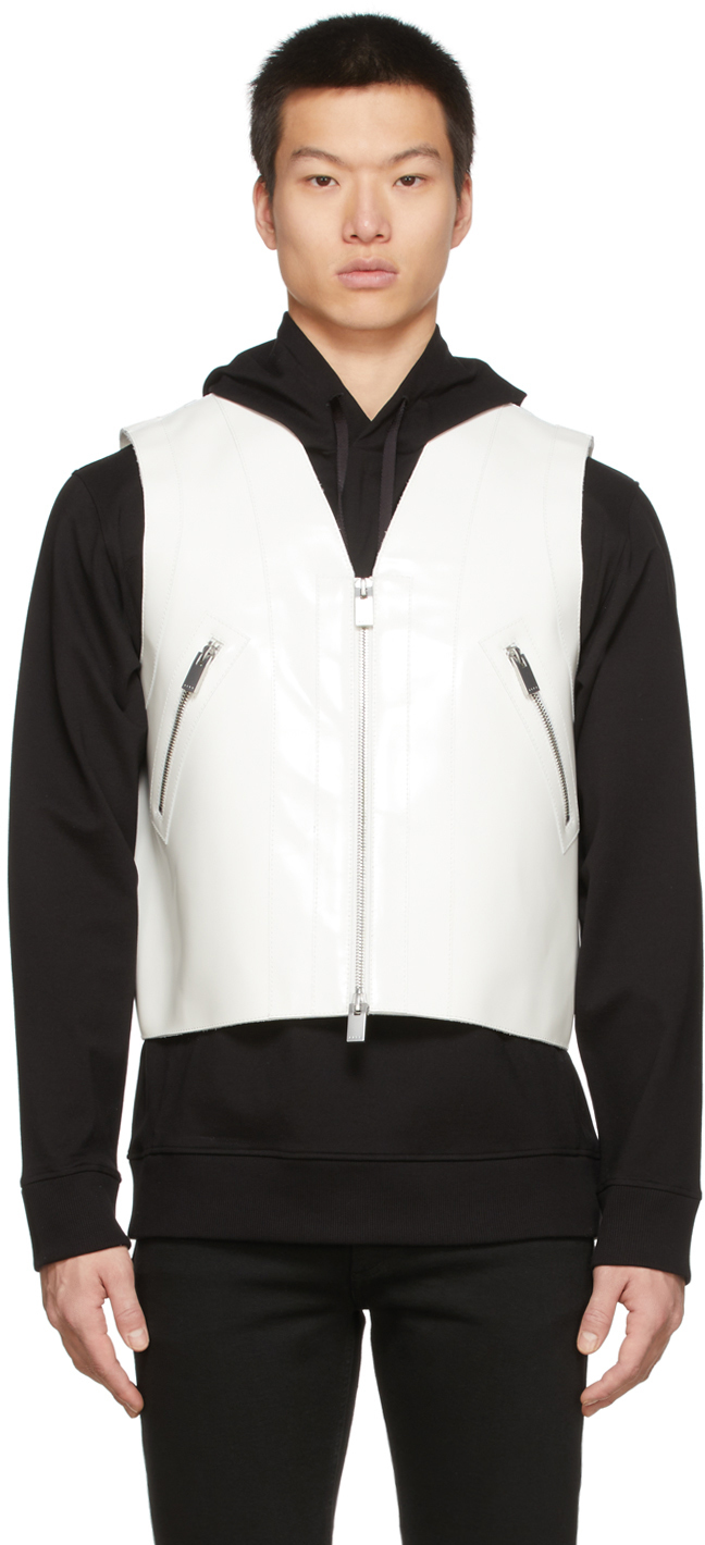 Photo: 1017 ALYX 9SM White Leather Shell Vest