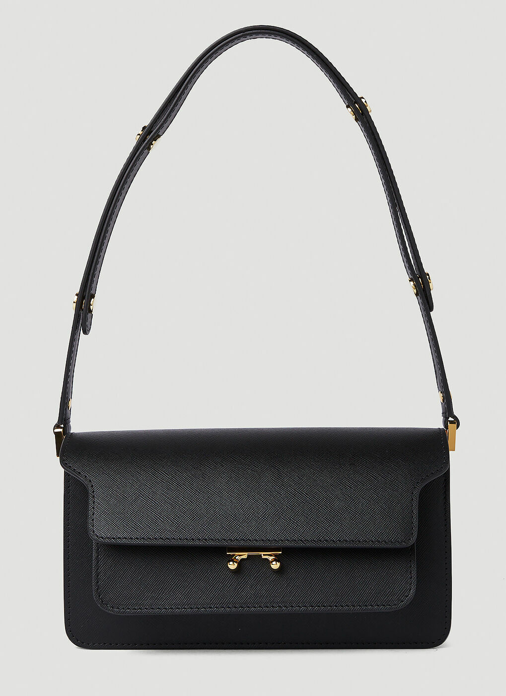 Trunk Shoulder Bag in Black Marni