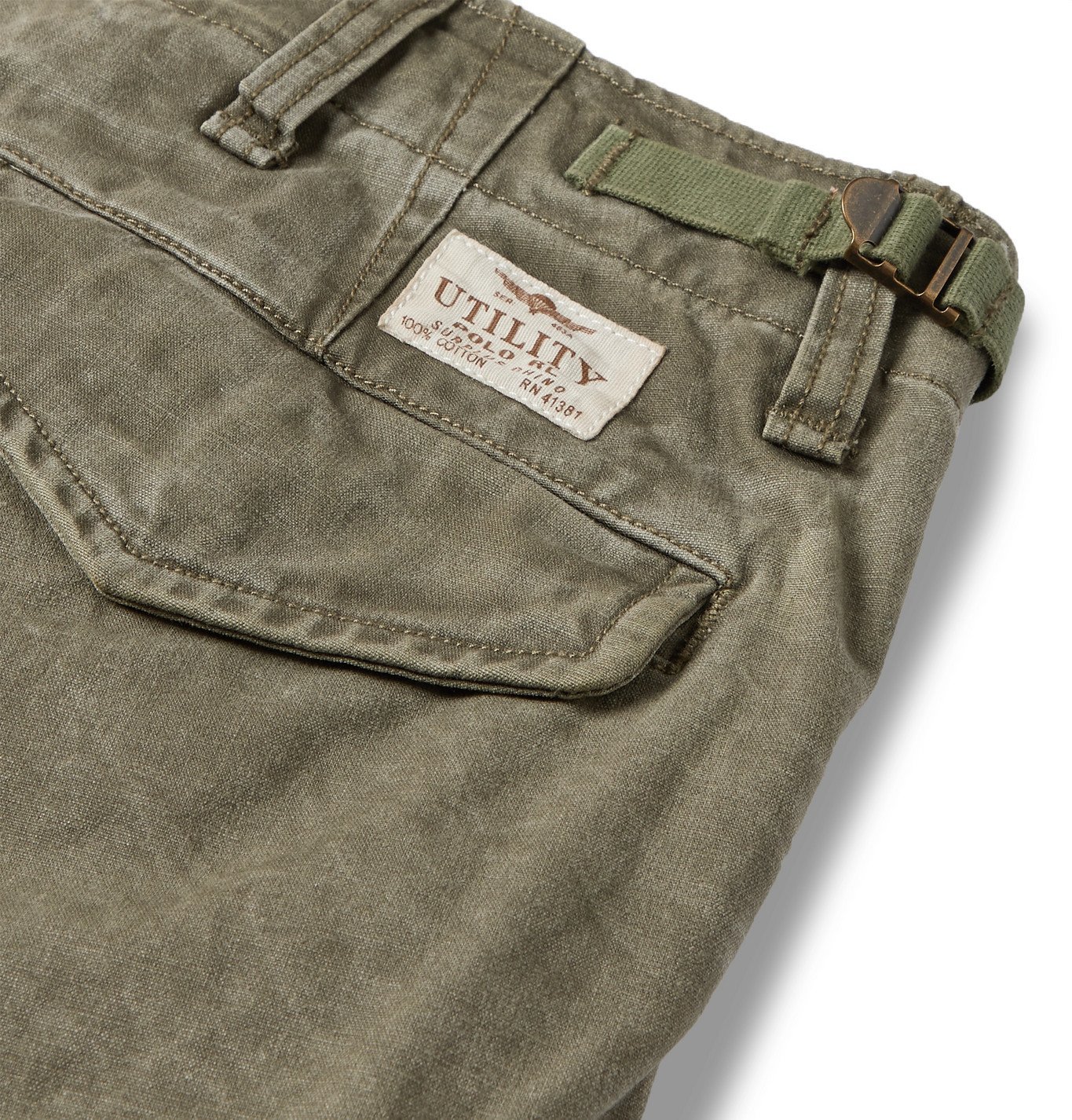 Polo Ralph Lauren - Slim-Fit Cotton-Ripstop Cargo Trousers - Green Polo  Ralph Lauren