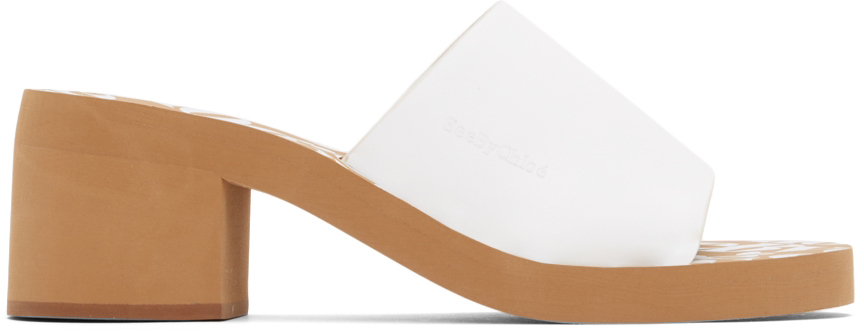 see by chloe white sandals