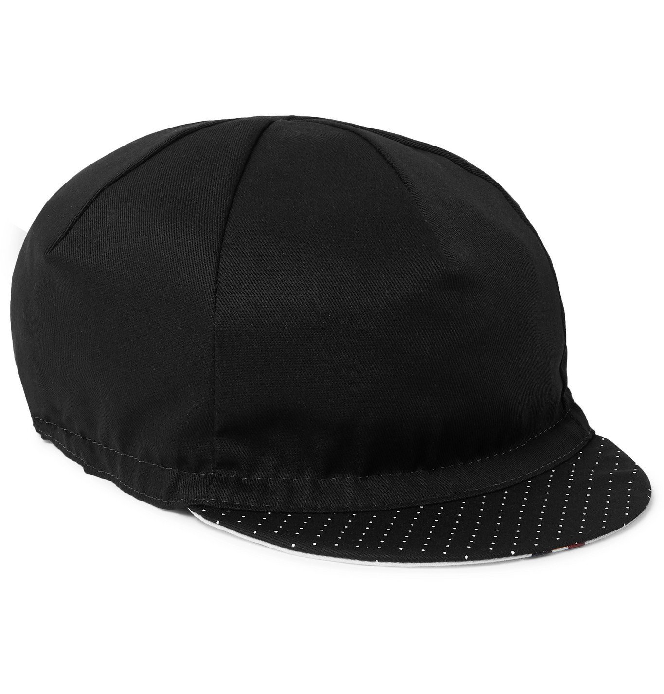 Cafe du Cycliste PolkaDot Twill Cycling Cap Black Cafe du Cycliste