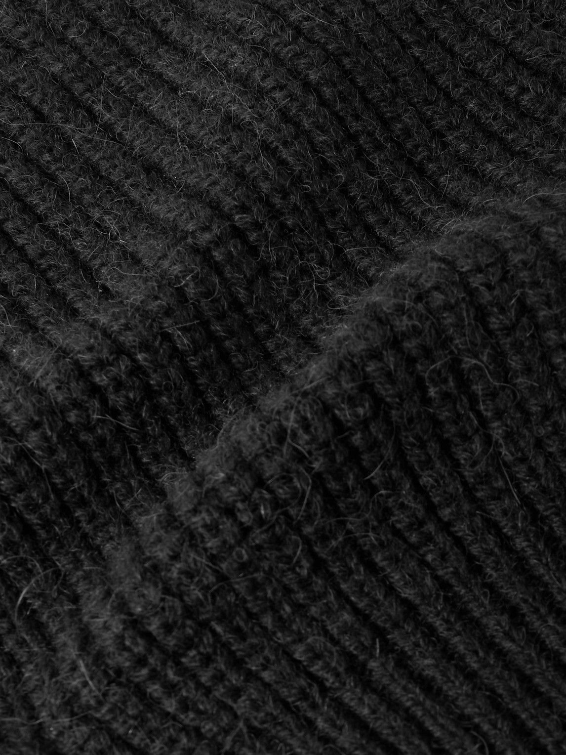 Lemaire RibbedKnit Balaclava Black Lemaire