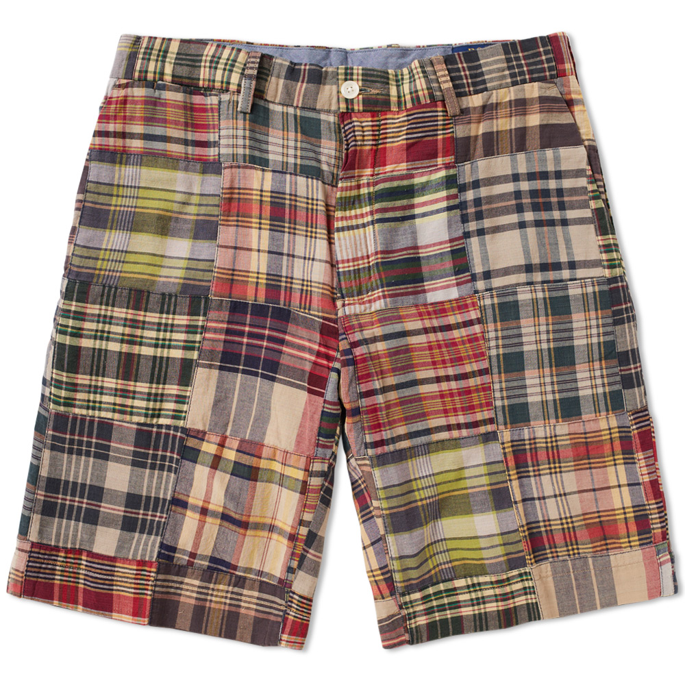 polo madras shorts