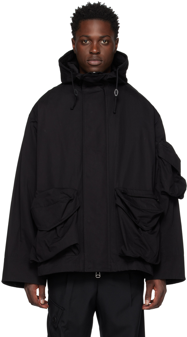 OAMC Black Quilted Temple Jacket OAMC