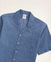 Brooks Brothers Men's Regent Regular-Fit Camp Collar Poplin Short-Sleeve Shirt Foulard | Blue
