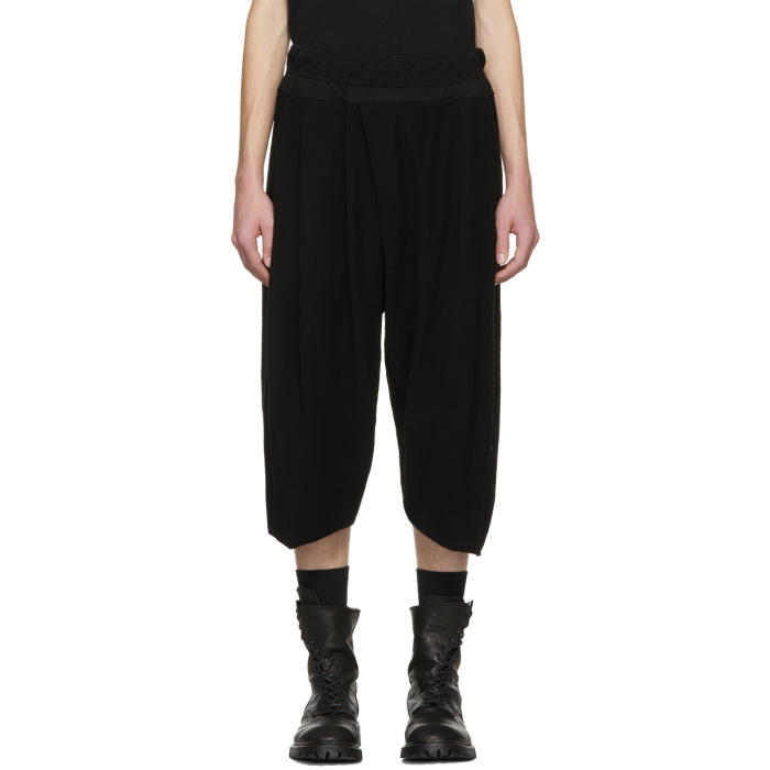 Julius Black Over Fly Drop Trousers Julius