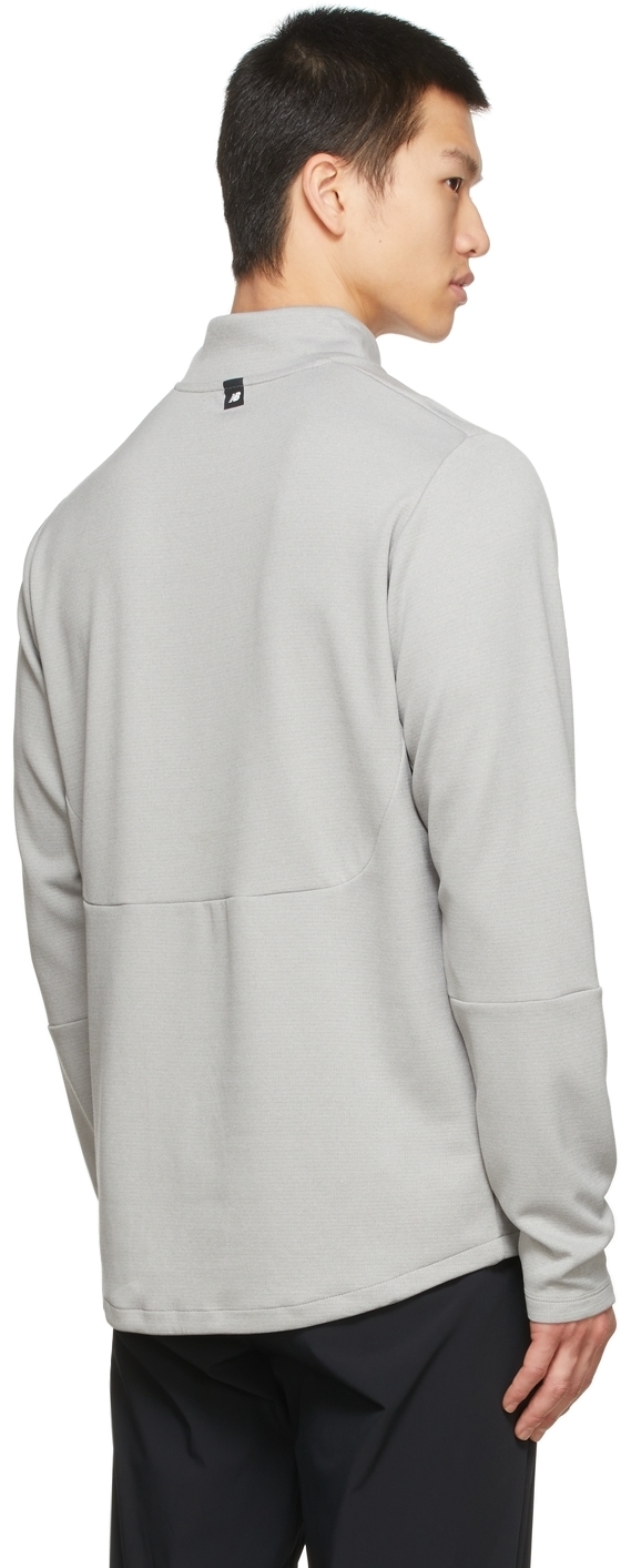 New Balance Grey Fortitech Quarter-Zip Track Jacket