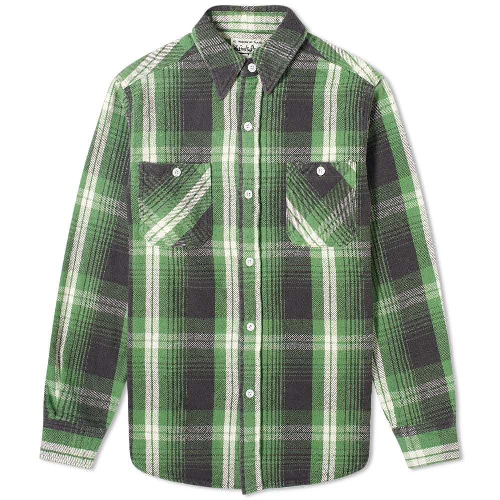 WACKO MARIA FLANNEL CHECK SHIRT | labiela.com