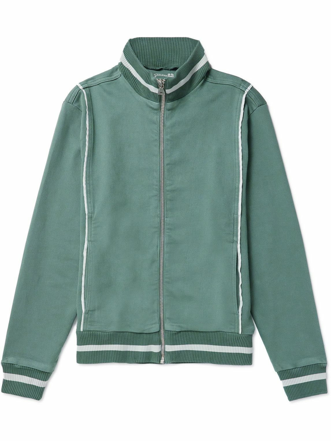 MANAAKI - Kai Striped Cotton-Blend Track Jacket - Green MANAAKI