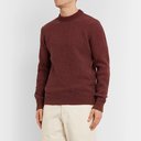 Oliver Spencer - Blenheim Mélange Wool Sweater - Red
