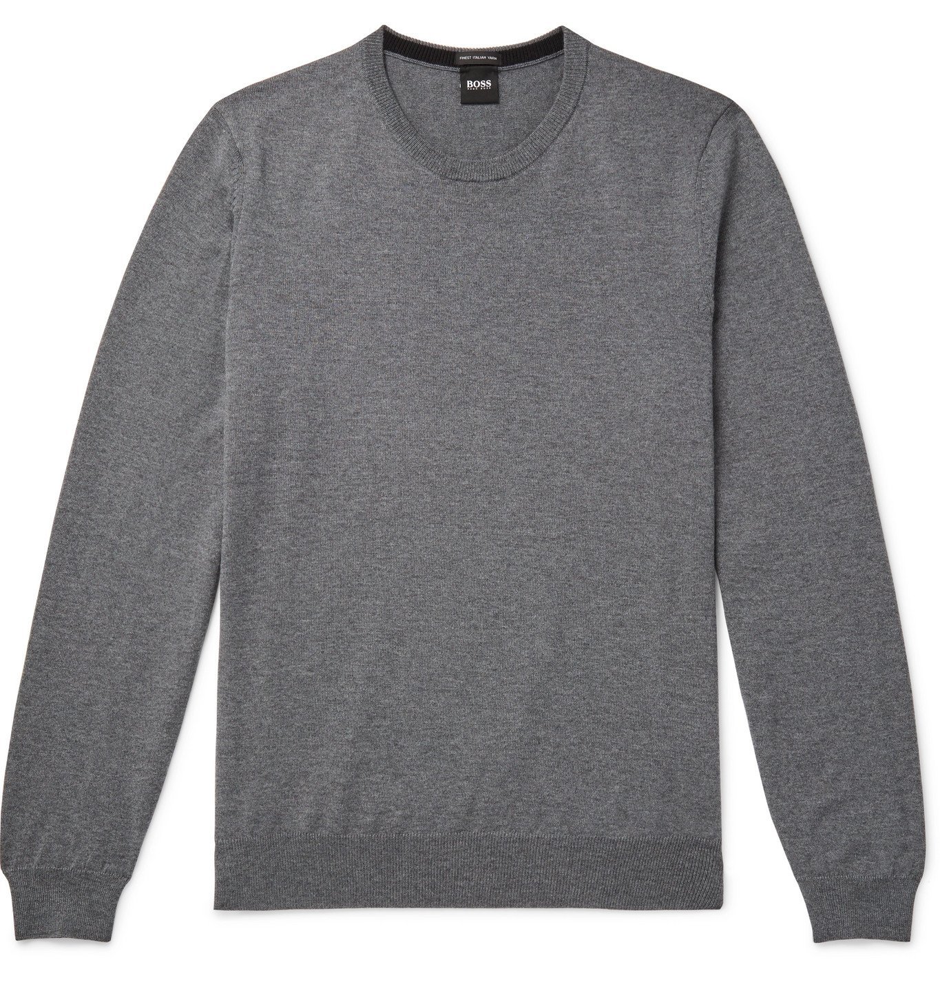 Hugo Boss - Virgin Wool Sweater - Gray Hugo Boss