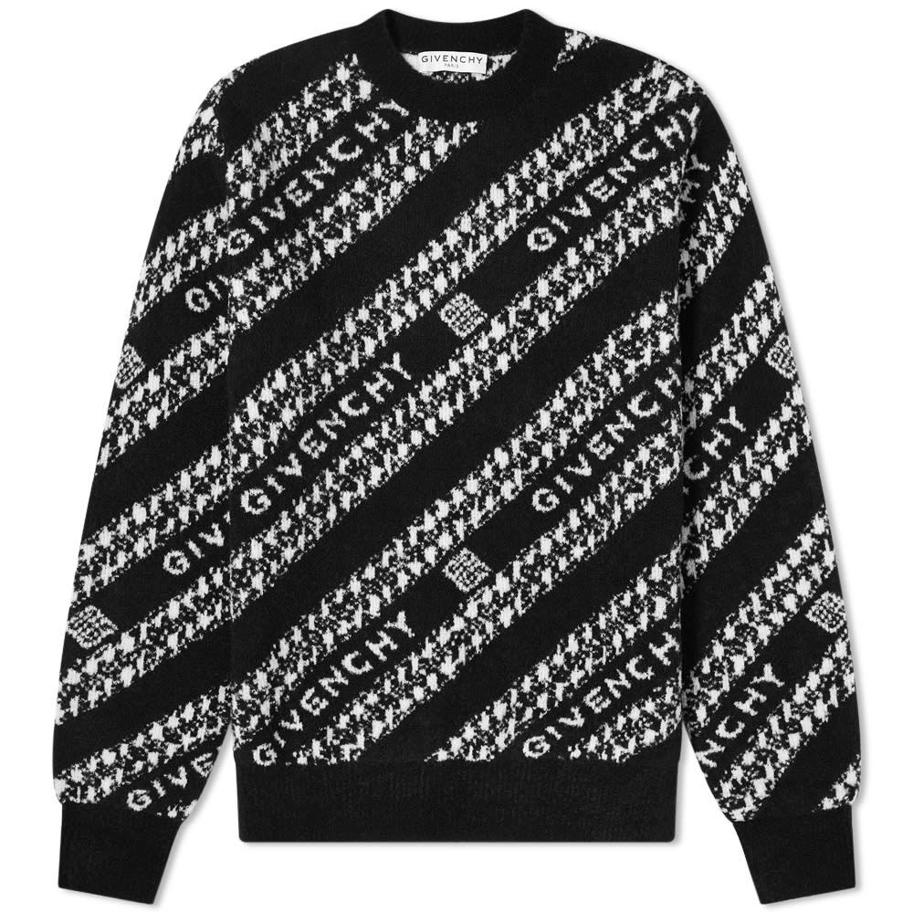 Givenchy Chain Jacquard Crew Knit Givenchy