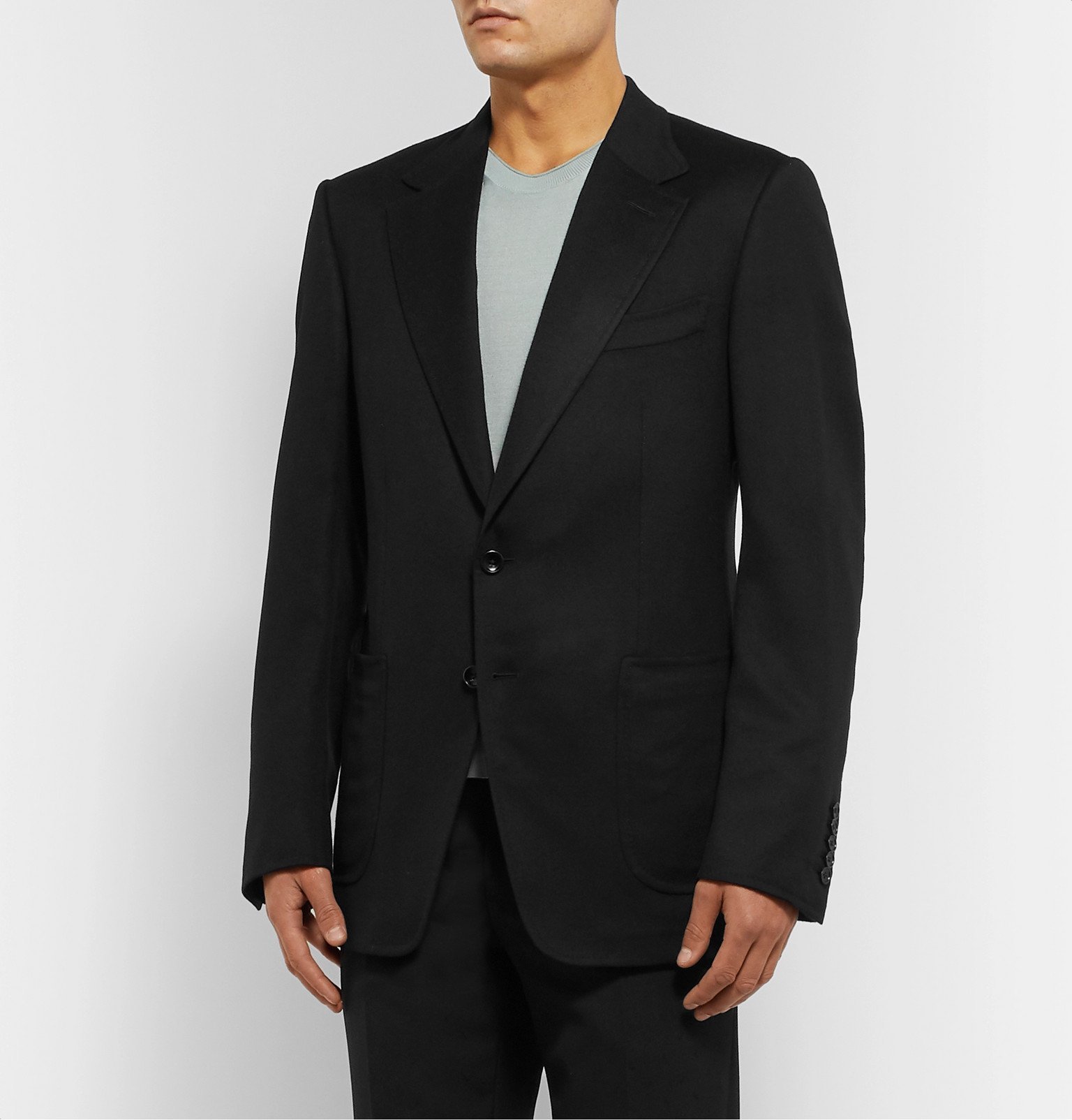 TOM FORD - Black Shelton Cashmere Blazer - Black TOM FORD