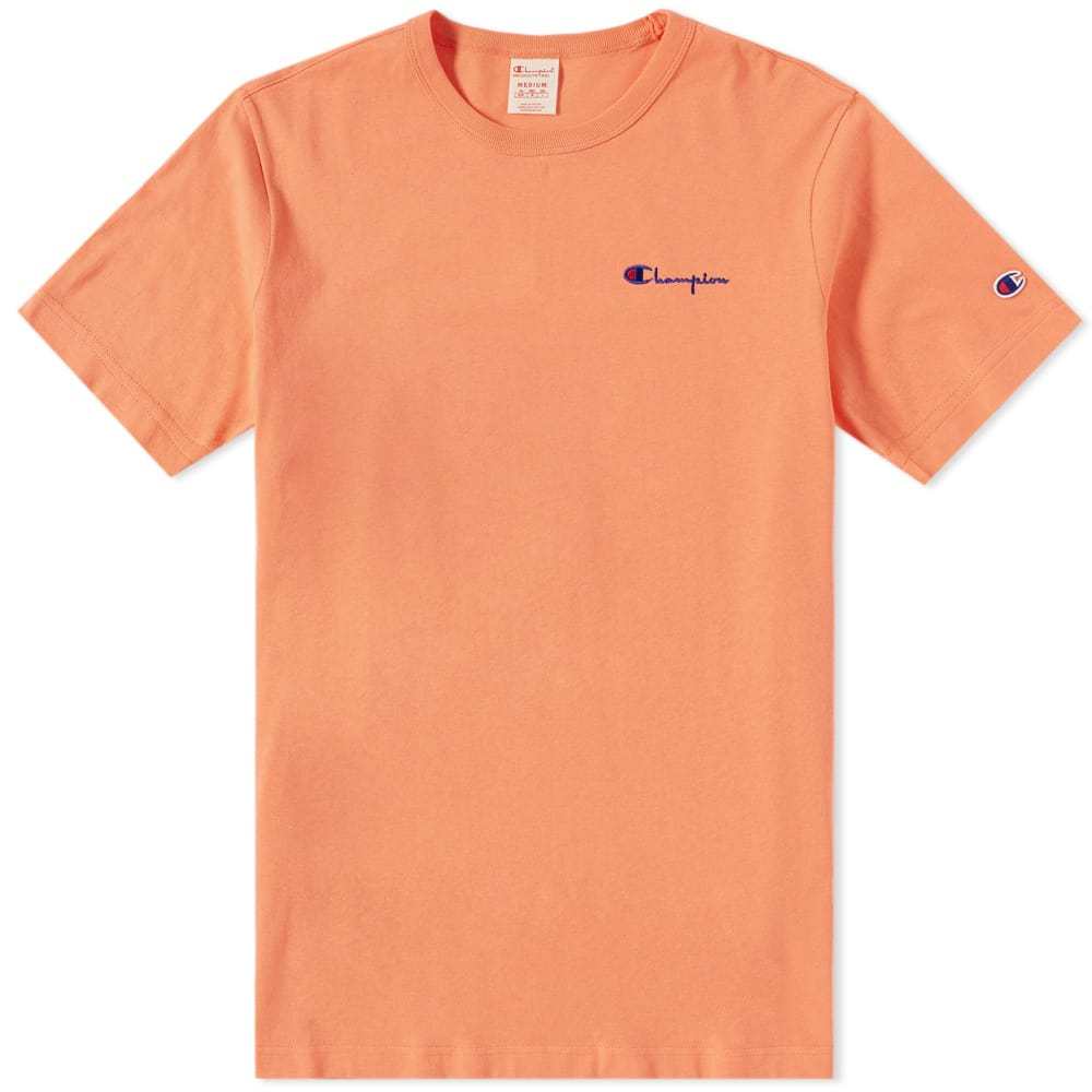 champion reverse weave small script logo tee