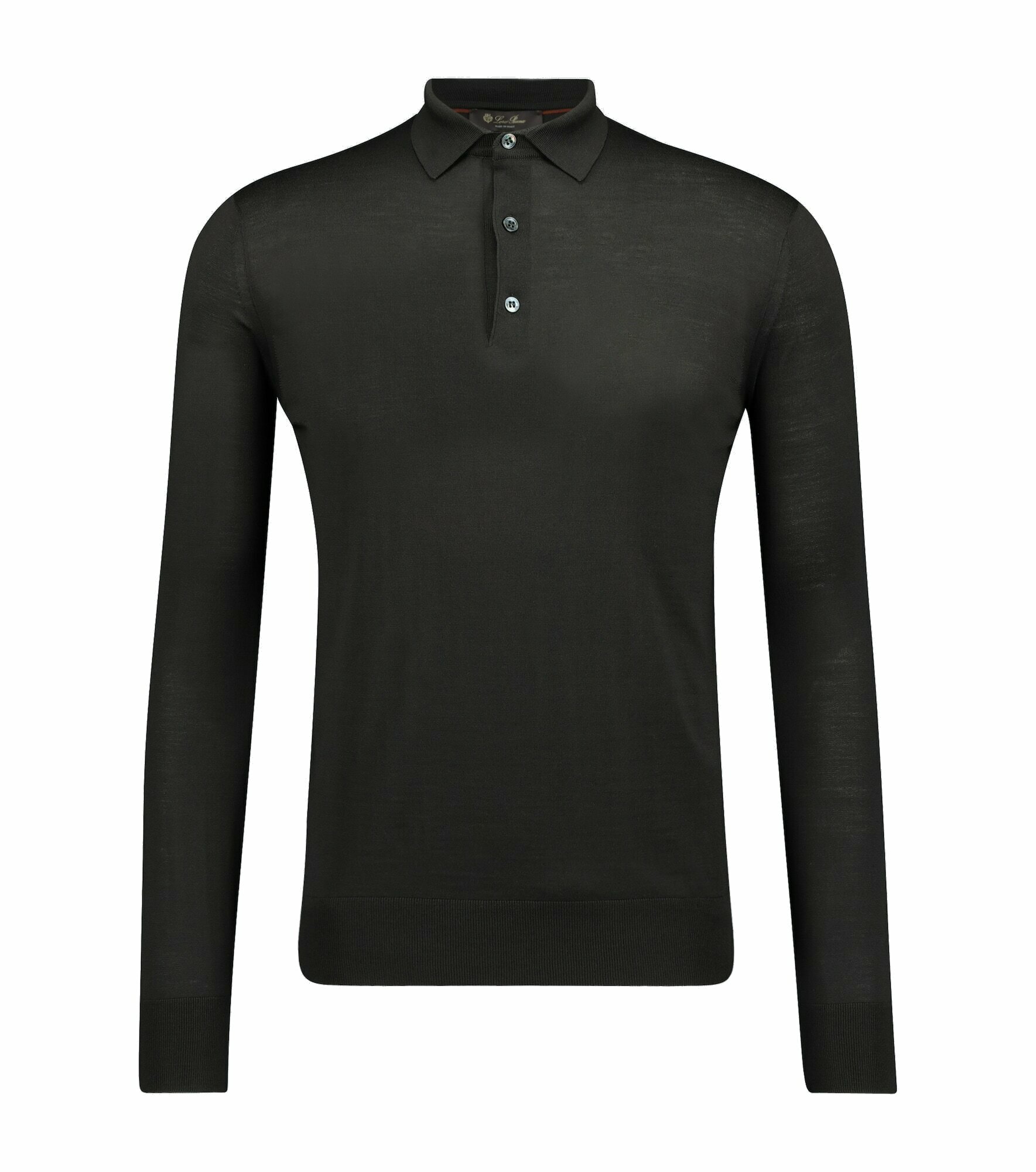 Loro Piana - Ml long-sleeved wool polo shirt Loro Piana