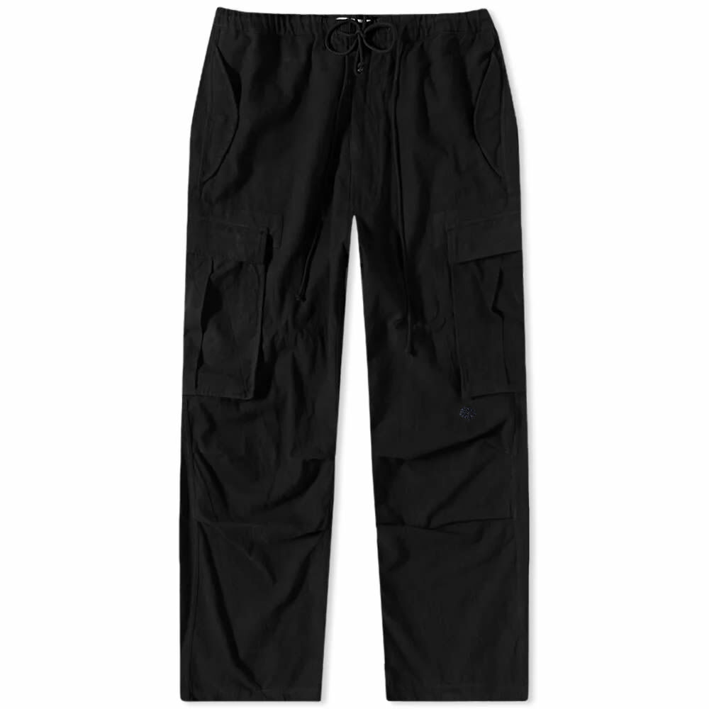 Story mfg. Men's Peace Cargo Pants in Iron Black Slub Story Mfg.