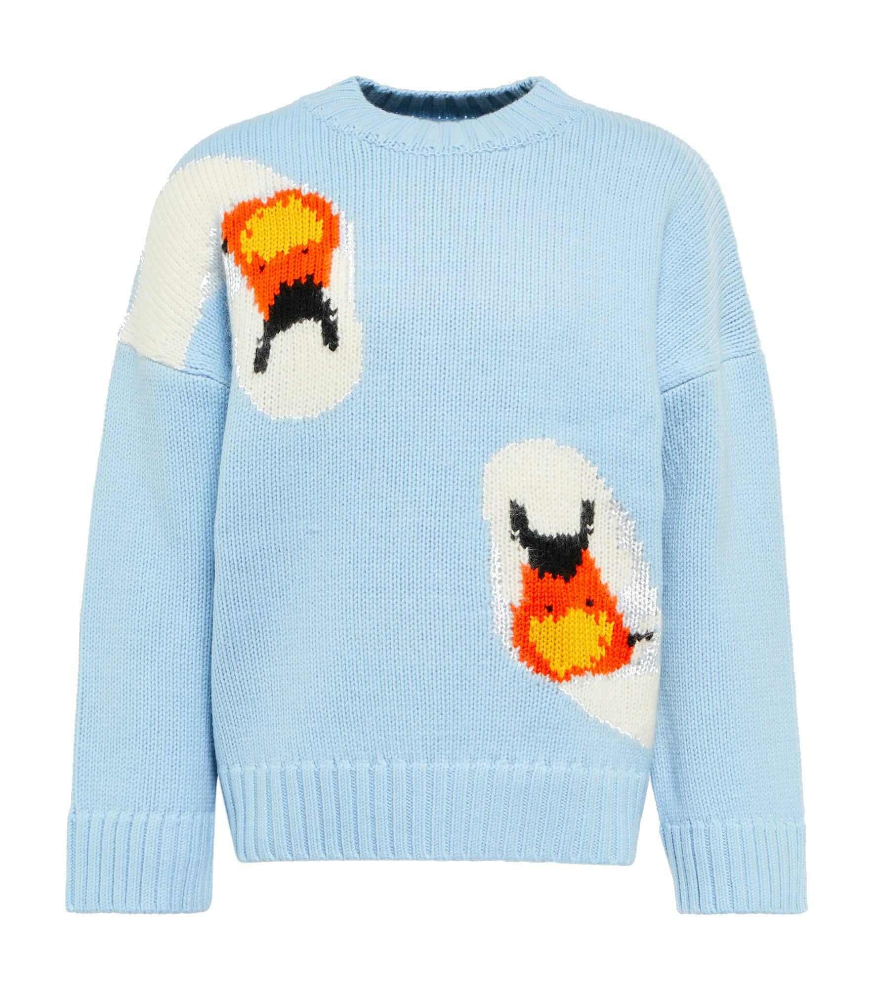 JW Anderson - Intarsia wool knit sweater JW Anderson