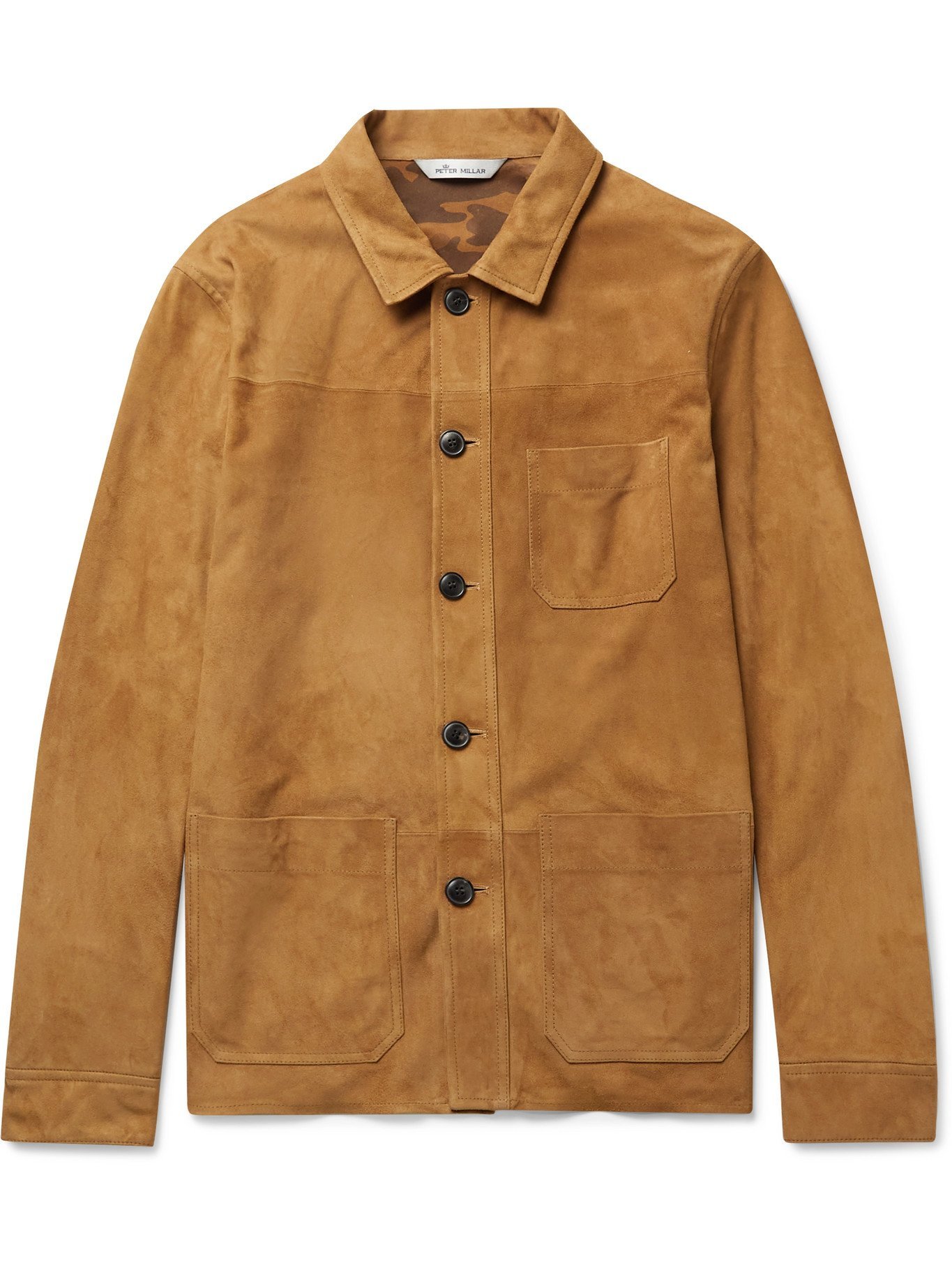 PETER MILLAR - Suede Chore Jacket - Neutrals Peter Millar