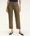 Brooks Brothers Women's Garment Washed Utility Pant | Olive