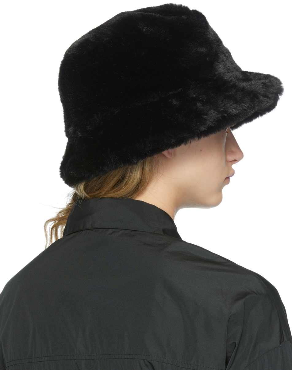 RED Valentino Faux-Fur Bucket Hat RED 