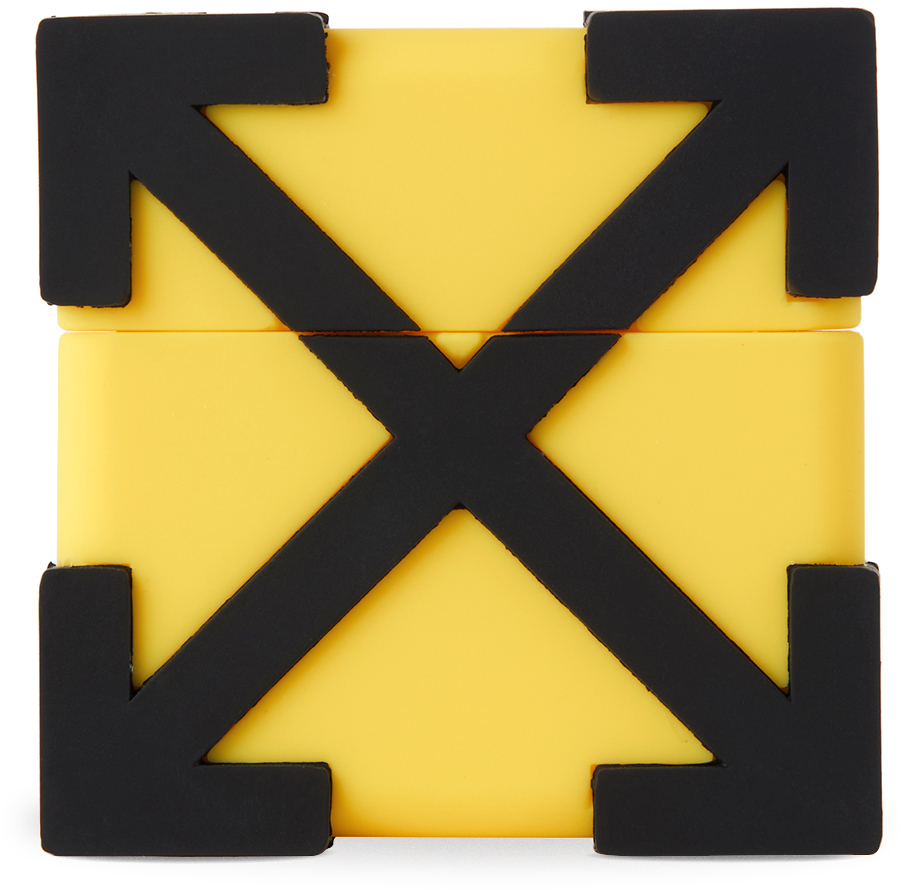 OffWhite Yellow & Black Arrow AirPods Pro Case OffWhite