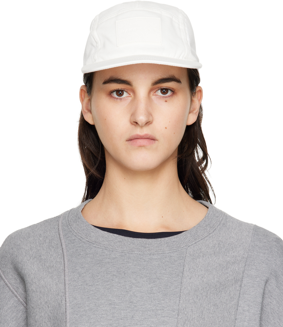 MM6 Maison Margiela White Patch Cap MM6 Maison Margiela